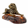 Статуэтка с янтарем "Отдыхающий тигр", фотография 1. Интернет-магазин ЛАВКА ПОДАРКОВ