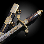 0070502 Златоуст Оружие сувенирное КОРТИК ОФИЦЕРСКИЙ,кожа ската