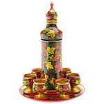 0039728 Хохлома Набор д/вина с музык. 8 пр. (Высшая категория) 63930000008