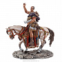 Коллекционная оловянная миниатюра "Римский военачальник на коне", фотография 1. Интернет-магазин ЛАВКА ПОДАРКОВ