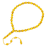 0073419 /13гр ЧЕТКИ ЯНТАРНЫЕ мусульманские 33 зерна (ЖЕЛТЫЙ)