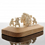 Скульптура "Охота на мамонта" (бивень мамонта), фотография 1. Интернет-магазин ЛАВКА ПОДАРКОВ