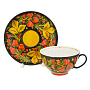 Чайный сервиз на 6 персон "Ягоды". Хохлома, фотография 2. Интернет-магазин ЛАВКА ПОДАРКОВ