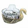 Икорница "Лебедь с хрусталем", фотография 4. Интернет-магазин ЛАВКА ПОДАРКОВ