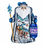 Деревянная статуэтка "Дед Мороз". Сюжет "Тройка", фотография 1. Интернет-магазин ЛАВКА ПОДАРКОВ