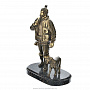 Бронзовая статуэтка "Охотник с собакой", фотография 2. Интернет-магазин ЛАВКА ПОДАРКОВ