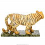 Скульптура из натурального камня "Тигр". Ангидрит, змеевик, фотография 4. Интернет-магазин ЛАВКА ПОДАРКОВ