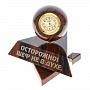 Настольные часы-табло из обсидиана "Шеф", фотография 4. Интернет-магазин ЛАВКА ПОДАРКОВ