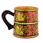 Кружка с росписью. Хохлома, фотография 4. Интернет-магазин ЛАВКА ПОДАРКОВ
