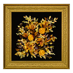 Картина янтарная "Цветы" 50х50 см