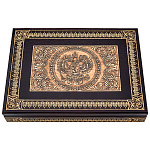 0013218 Береста Шкатулка для документов "Герб РФ" 32*23*5см (02306/12)