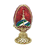 -ХВБ Сувенир Яйцо пасхальное "ХРАМ ВАСИЛИЯ БЛАЖЕННОГО" (в стиле Фаберже)