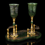 Питейный набор для шампанского на 2 персоны. Златоуст