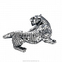 Статуэтка из серебра 925* "Тигр", фотография 5. Интернет-магазин ЛАВКА ПОДАРКОВ