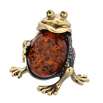 0071786/101 Лягушка большая Сувенир (коньячный)