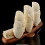 Скульптура из кости мамонта "Три совы - не вижу, не слышу, не скажу", фотография 4. Интернет-магазин ЛАВКА ПОДАРКОВ