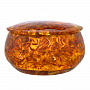 Шкатулка из янтаря "Круг", фотография 2. Интернет-магазин ЛАВКА ПОДАРКОВ