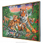 Картина "Тигрица с тигрятами" 90х60 см, фотография 2. Интернет-магазин ЛАВКА ПОДАРКОВ