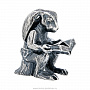 Статуэтка "Кролик с книгой". Серебро 925*, фотография 3. Интернет-магазин ЛАВКА ПОДАРКОВ