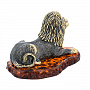 Статуэтка с янтарем "Лев Сафари", фотография 3. Интернет-магазин ЛАВКА ПОДАРКОВ