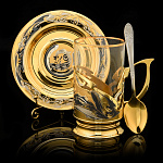 Лошадь Символ 2026 года. Подстаканник "Кони". Златоуст