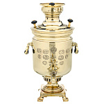 0069870 Самовар жаровой БАТАШЕВА медальный латунный 6 л