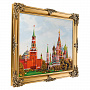 Картина янтарная "Вид на Кремль и Храм Василия Блаженного" 60х80 см, фотография 1. Интернет-магазин ЛАВКА ПОДАРКОВ