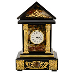 Часы каминные из натурального камня "Домик"