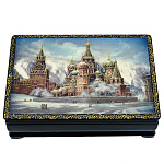 0070220-16*11*4см Художественная роспись Шкатулка "МОСКВА"