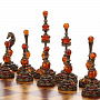 Шахматный ларец из березового капа с янтарными фигурами, фотография 4. Интернет-магазин ЛАВКА ПОДАРКОВ