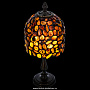 Настольная лампа из янтаря и бронзы. Высота 33 см, фотография 3. Интернет-магазин ЛАВКА ПОДАРКОВ