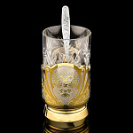 5726/0019033 Златоуст Подстаканник "ГЕРБ"+ ч/л в ПУ