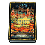 0074671 Лаковая миниатюра Шкатулка "Москва."12*08см 6,453