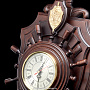 Часы-щит настенные со штурвалом "Герб. ФСБ", фотография 4. Интернет-магазин ЛАВКА ПОДАРКОВ