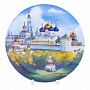 Сувенирная тарелка "Троице-Сергиева лавра" 19 см, фотография 1. Интернет-магазин ЛАВКА ПОДАРКОВ