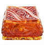 Шкатулка квадратная из янтаря "Ажурная", фотография 6. Интернет-магазин ЛАВКА ПОДАРКОВ