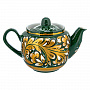 Чайник заварочный 0,6 л "Золотая кудрина". Хохлома, фотография 2. Интернет-магазин ЛАВКА ПОДАРКОВ
