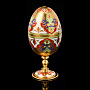 Пасхальное яйцо-рюмка с позолотой и эмалью. Златоуст, фотография 1. Интернет-магазин ЛАВКА ПОДАРКОВ