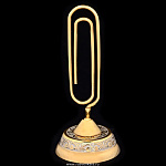 0024407 Златоуст ВИЗИТНИЦА "СКРЕПКА"позолота в П/У 977