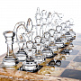 Шахматы из карельской березы с фигурами из хрусталя, фотография 3. Интернет-магазин ЛАВКА ПОДАРКОВ