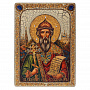 Икона из мореного дуба "Святой князь Владимир" 21х29 см, фотография 5. Интернет-магазин ЛАВКА ПОДАРКОВ