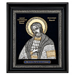 0073474 Гальванопластика ИКОНА "АЛЕКСАНДР НЕВСКИЙ" АН-01