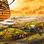 Картина янтарная "Корабль-парусник" 60х40 см, фотография 5. Интернет-магазин ЛАВКА ПОДАРКОВ