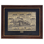  /42*55см Офорт черно-белый  "РЖД .Паровозы" 