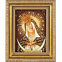 Икона янтарная "Остробрамская икона Божией Матери", фотография 1. Интернет-магазин ЛАВКА ПОДАРКОВ