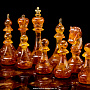Шахматы с фигурами из янтаря "Янтарный король", фотография 2. Интернет-магазин ЛАВКА ПОДАРКОВ