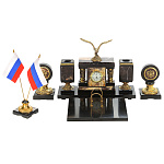 8485 Нат.камень Настольный набор "Орел" Яшма(3453)