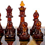 Шахматы с инкрустацией и фигурами из янтаря 28х28 см, фотография 5. Интернет-магазин ЛАВКА ПОДАРКОВ