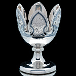 0055831/42,8гр Серебро 875* ПОДСТАВКА ПОД ЯЙЦО  гравировка, чернение В П/У