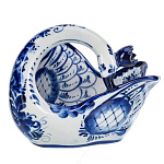 0072899 ГЖЕЛЬ Конфетница Лебедь малый в коб 16*15*17 см